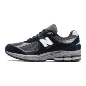 NB (New Balance) 2002R Black Dark Grey White - left side