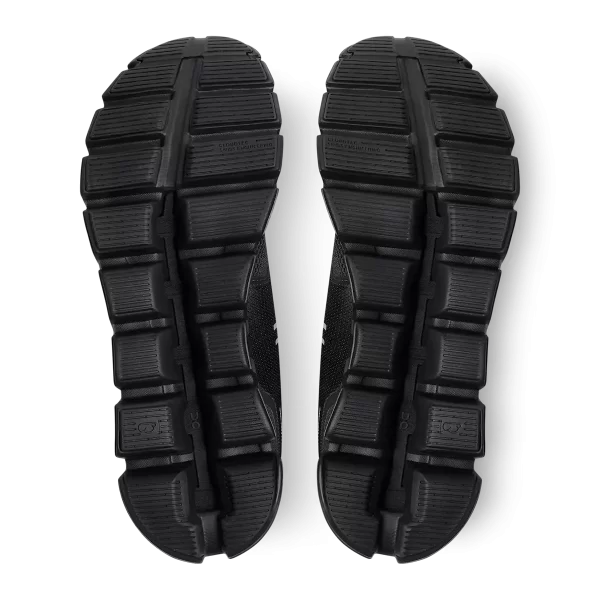 On Cloud 5 All Black - bottom sole view