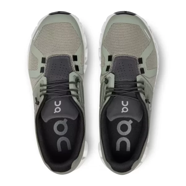 Unisex On Running Cloud 5 Road Running Shoes in Kelp Shadow - top view