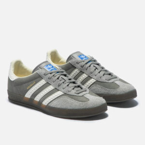 Adidas Gazelle (Silver Pebble_Off-White_Metallic Gold)