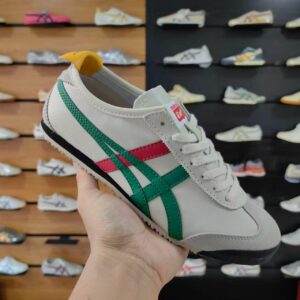 Onitsuka Tiger Mexico 66 White/Green/Red Yellow – Classic Retro Leather Sneaker