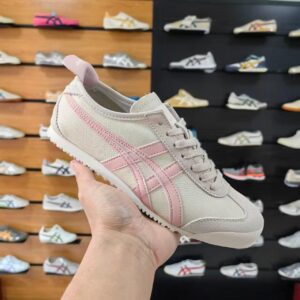 Onitsuka Tiger Mexico 66 Cream/Pink – Classic Retro Leather Sneaker